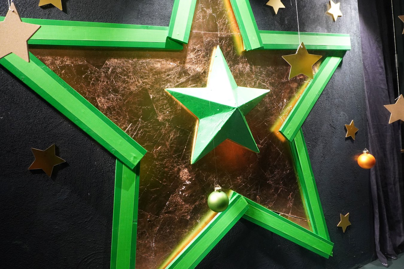 Schaufenster Weihnachten Stern 