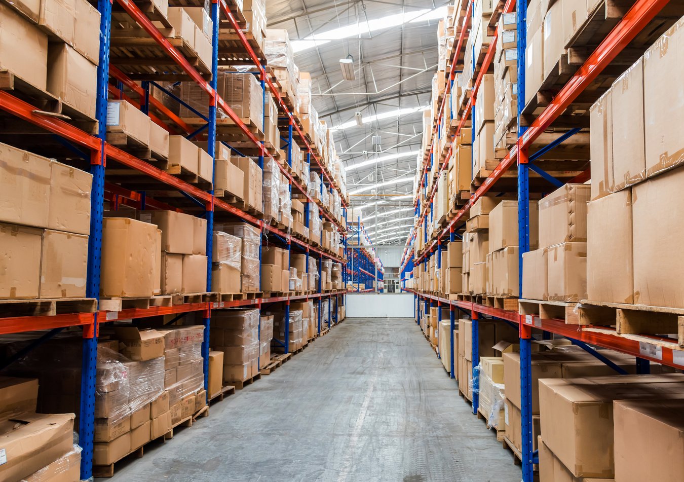 Logistik in einer Lagerhalle