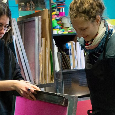 Siebdruck Workshop GPB Frauen