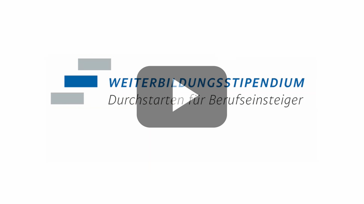 Videovorschaubild Weiterbildungsstipendium Förderung